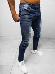 Spodnie jeansowe męskie niebieskie OZONEE NB/MP0029B