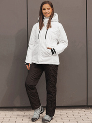 Kurtka damska zimowa biała OZONEE JS/HH012/45
