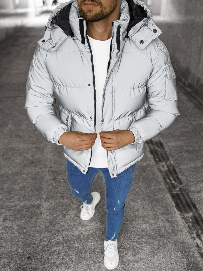 Куртка чоловіча срібло OZONEE JB/JP1167Z