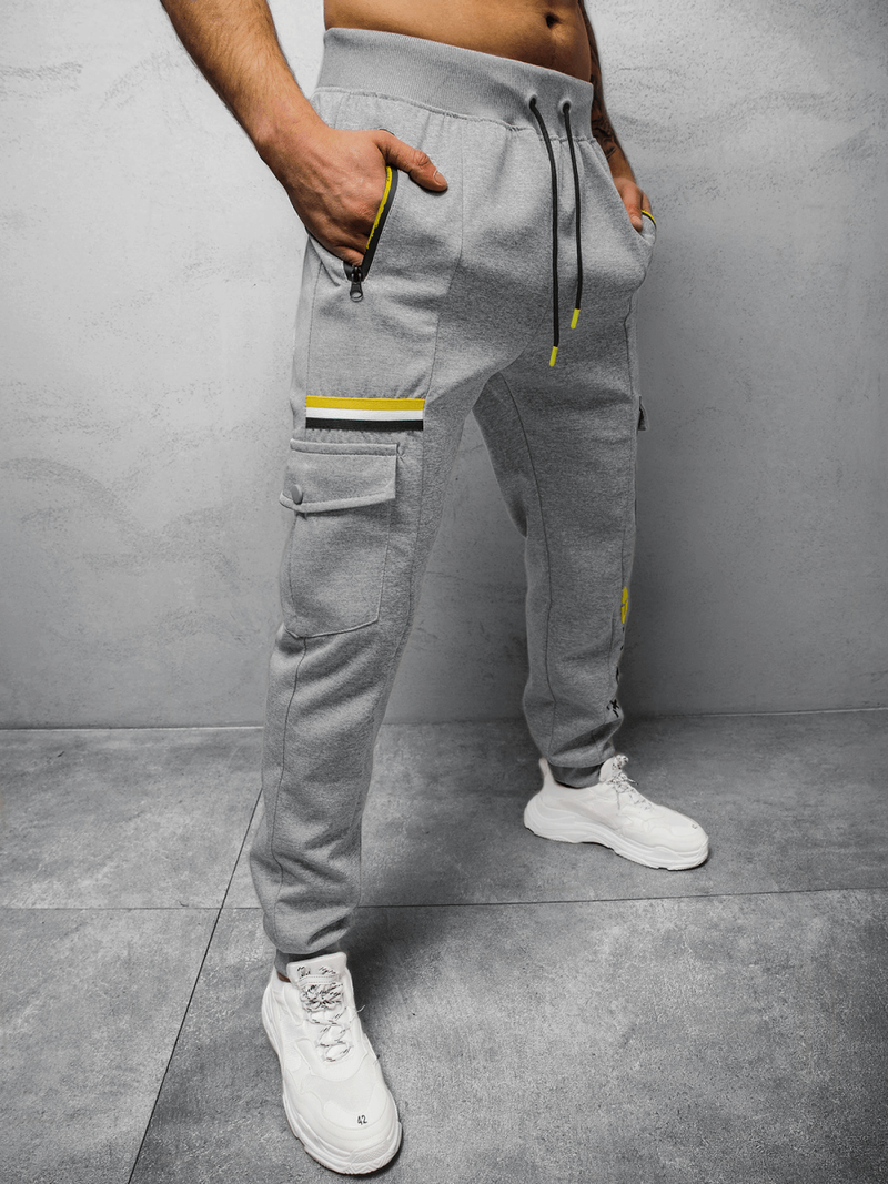 Spodnie dresowe męskie szare OZONEE JS/K10278