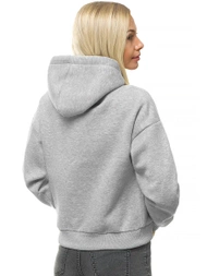 Bluza z kapturem damska szara OZONEE O/12102