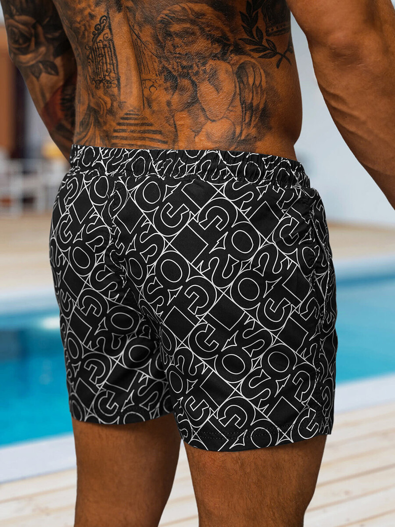 Spodenki kąpielowe męskie czarne OZONEE O/MTK3220