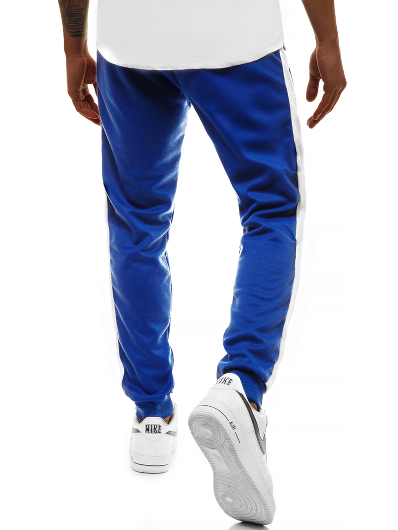 Штани спортивні чоловічі синій білий OZONEE JS/JZ11005