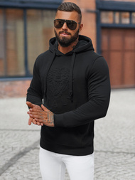 Bluza męska z kapturem czarna OZONEE NB/MF2012