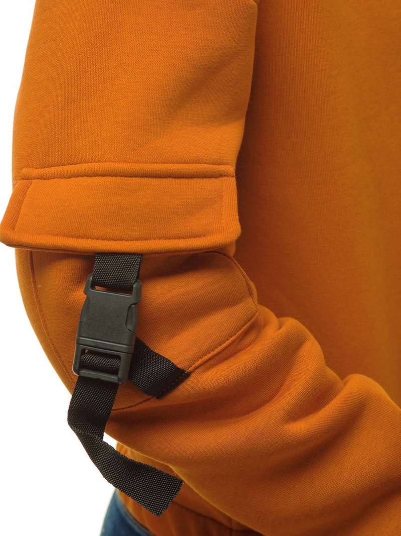 Bluza damska z kapturem camelowa OZONEE O/12104