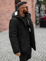 Kurtka zimowa męska czarna OZONEE JS/5M3223/392