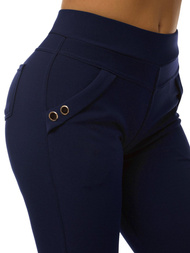 Legginsy krótkie damskie granatowe OZONEE JS/1041/B4