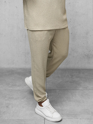 Spodnie dresowe męskie beżowe OZONEE O/K960SP