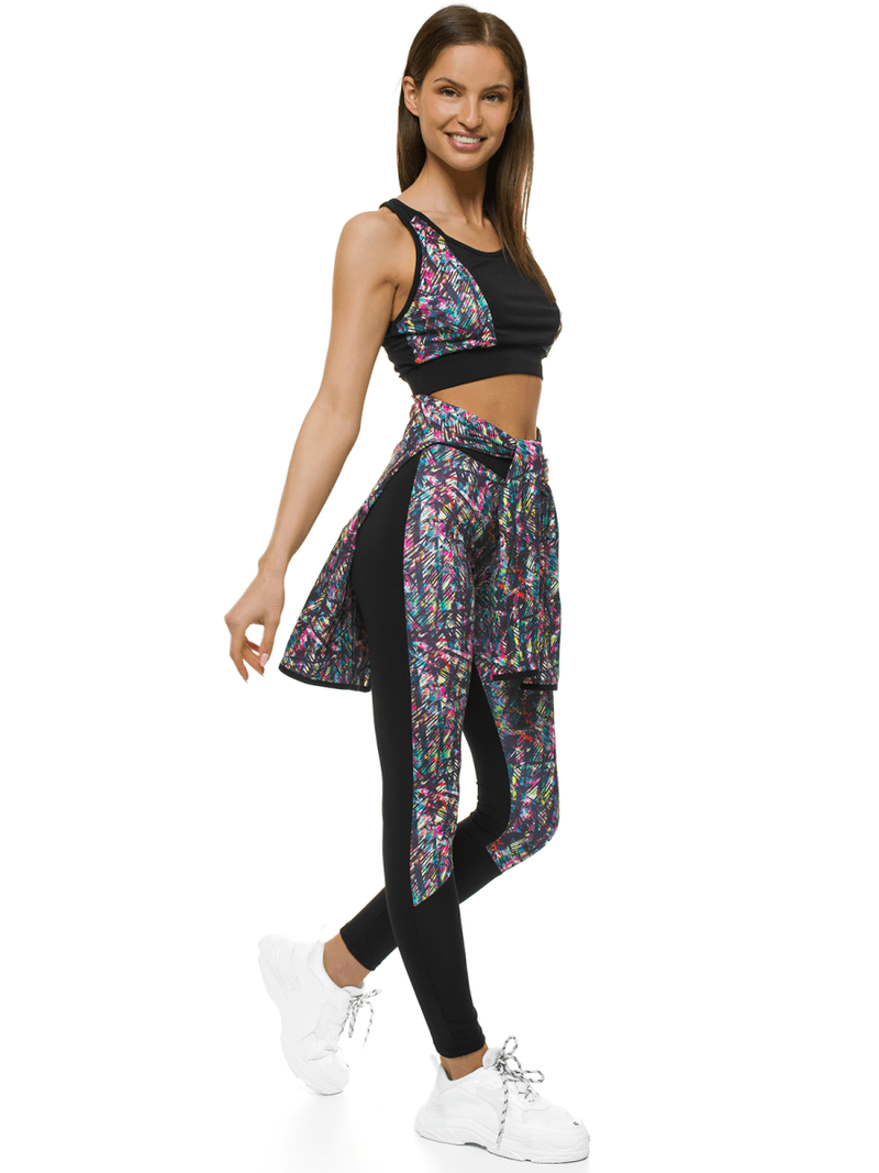 Komplet sportowy trzyczęściowy damski kolorowy OZONEE O/MS08