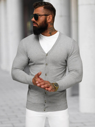 Sweter męski rozpinany szary OZONEE NB/MM6006/2Z