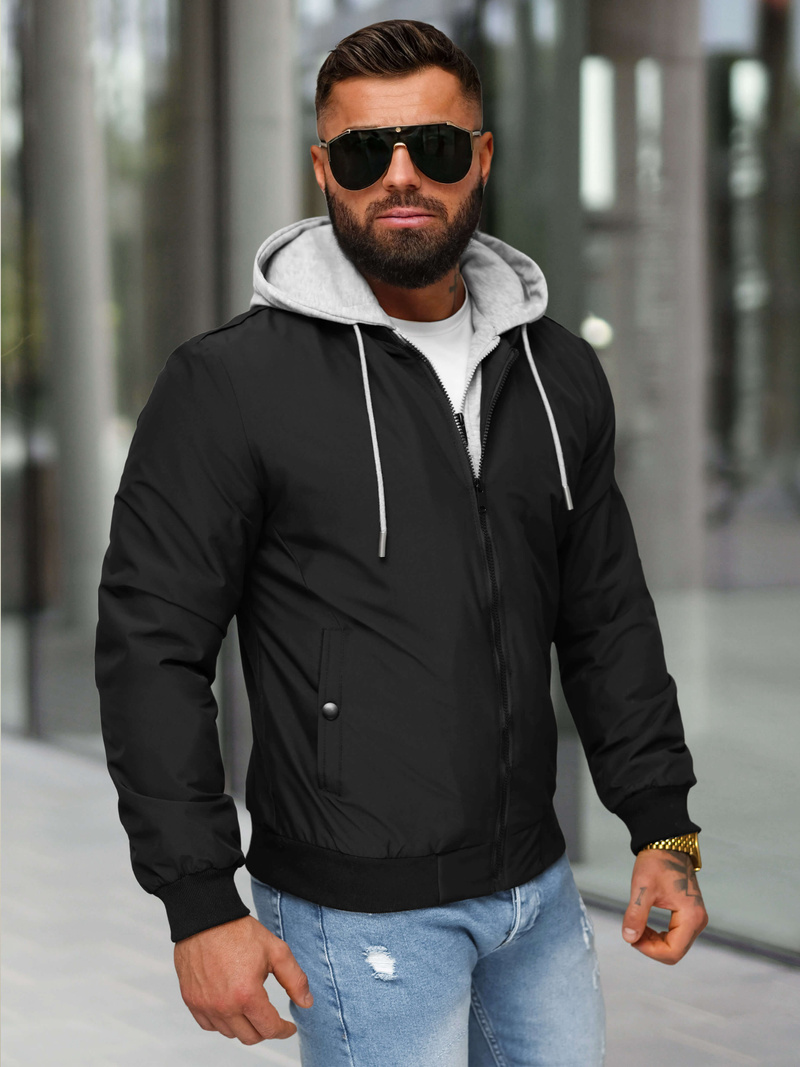 Куртка чоловіча чорна OZONEE JS/84M3031/392