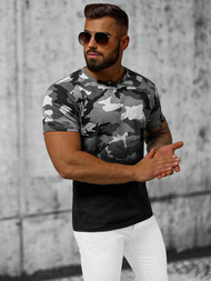 T-shirt męski szary OZONEE JS/8T86/2Z