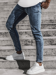 Spodnie męskie jeansowe niebieskie OZONEE DP/546