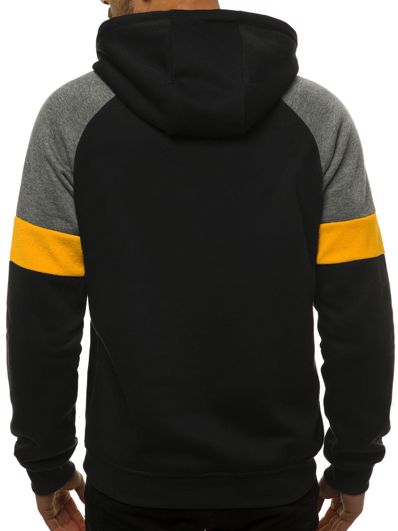 Bluza z kapturem męska czarna OZONEE JS/KS2236