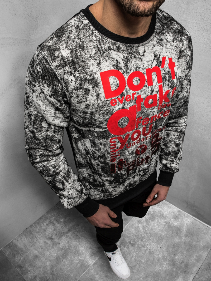 Bluza męska szara OZONEE JS/DD677Z