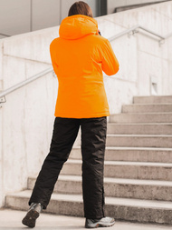 Kurtka damska zimowa pomarańczowa OZONEE JS/HH012/48Z