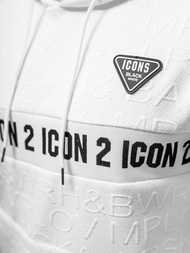 Толстовка чоловіча біла OZONEE JS/3B573