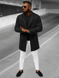 Płaszcz męski czarny OZONEE JB/1047Z