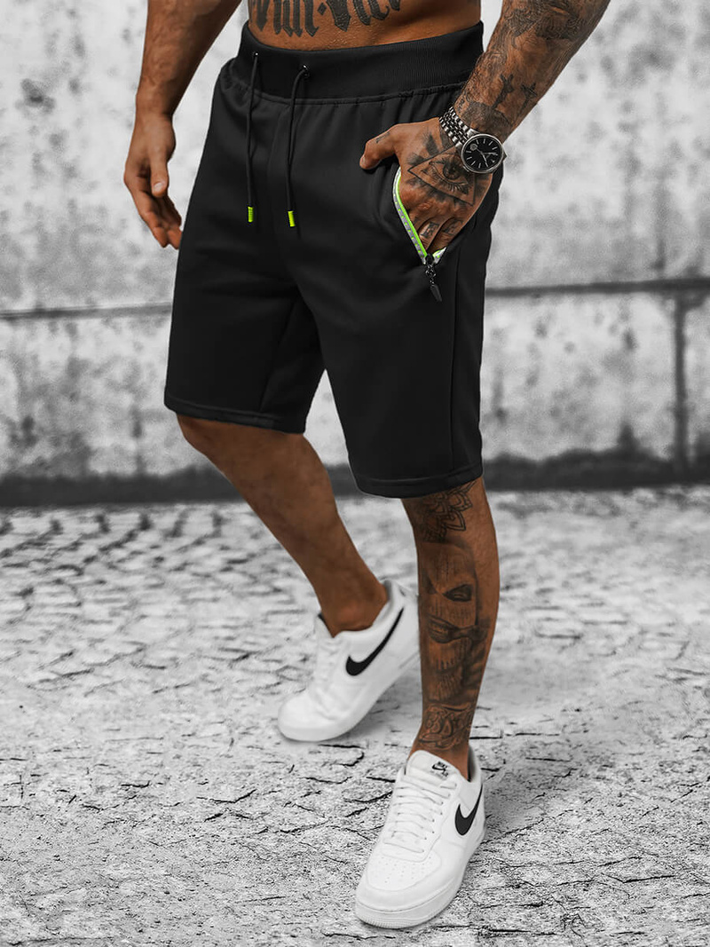 Шорти Чоловічі Чорнi OZONEE JS/8K297