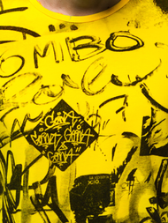 T-Shirt męski żółty OZONEE JS/KS1987