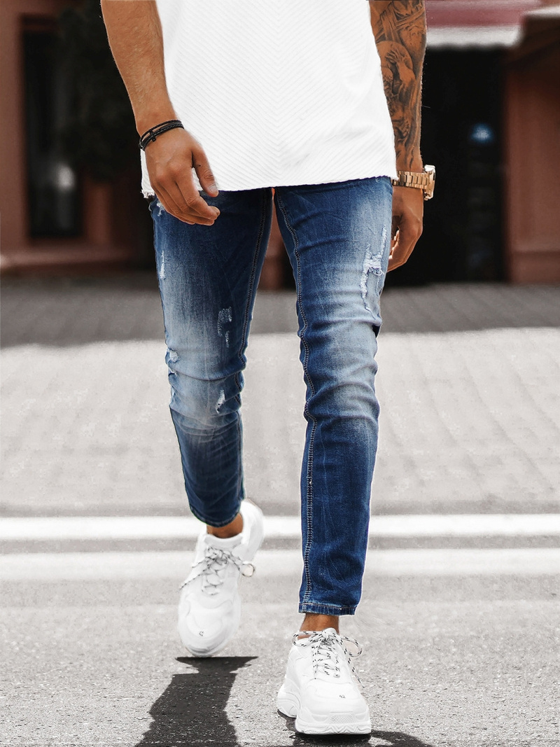 Spodnie jeansowe męskie niebieskie OZONEE NB/MP0010BCZ