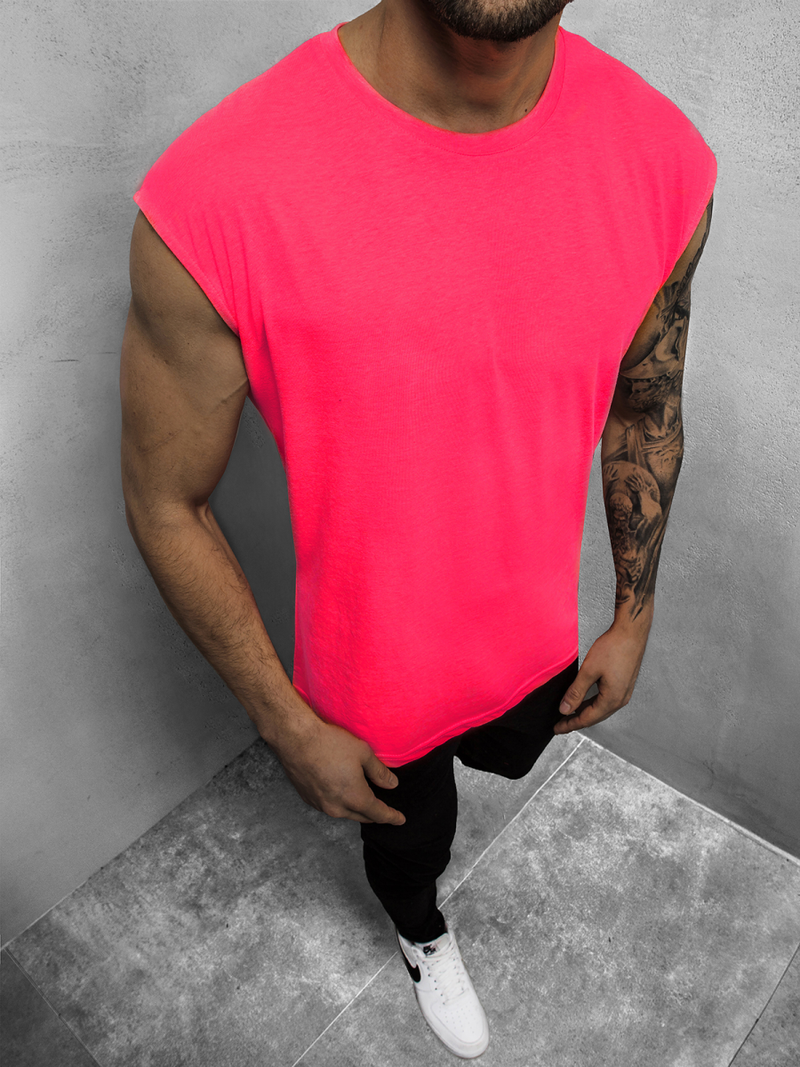 Майка чоловіча Рожева-неон2 OZONEE O/1265Z