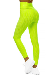 Legginsy damskie żółto-neonowe OZONEE JS/YW88024/26