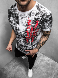 T-Shirt męski biały OZONEE JS/SS10920Z