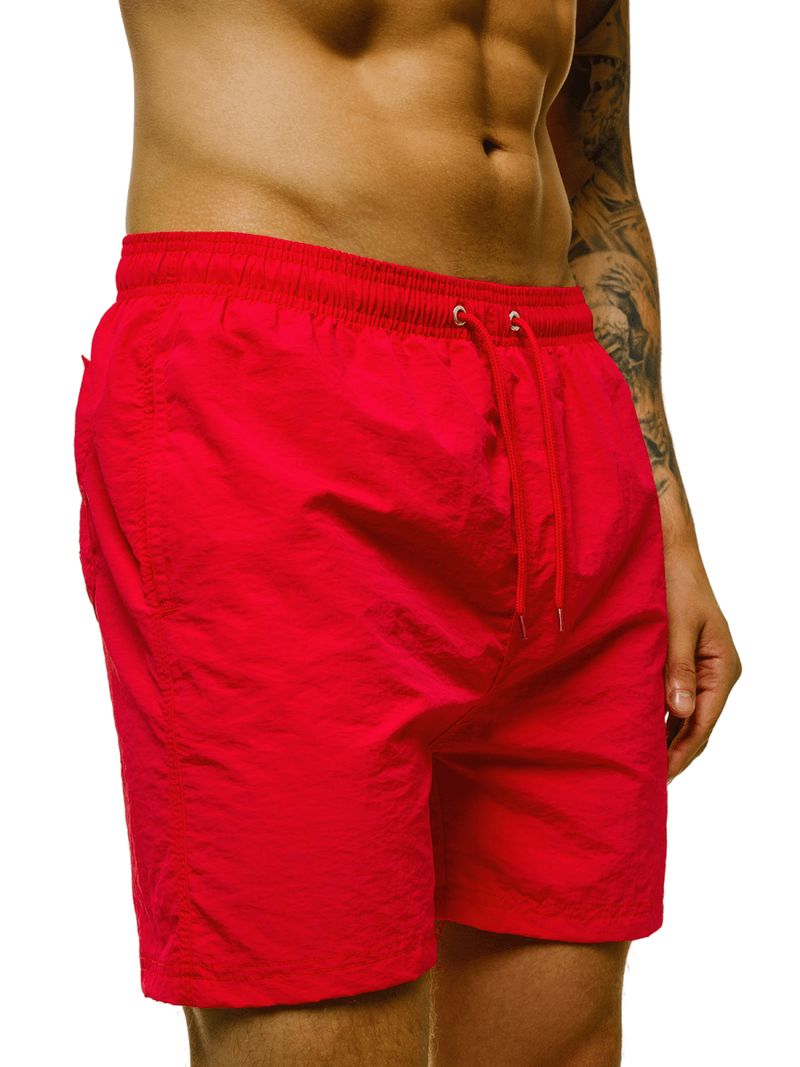 Spodenki kąpielowe męskie czerwone OZONEE O/YW07003/5