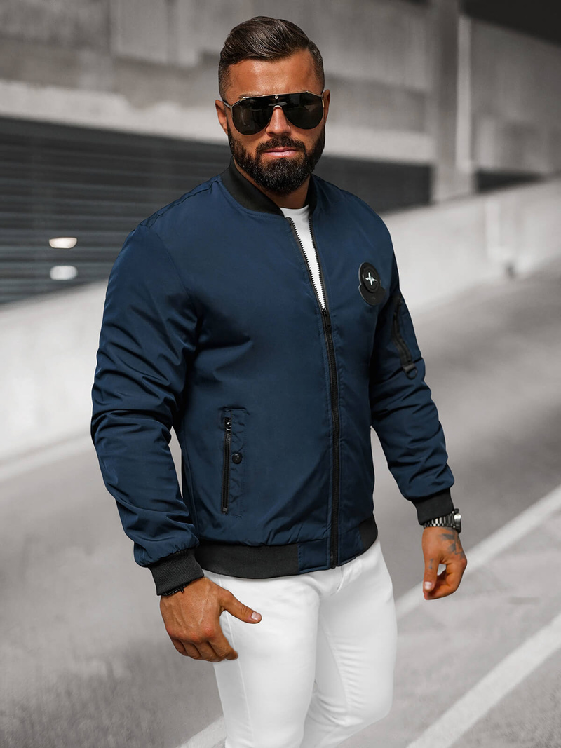 Куртка чоловіча Tемно-Cиня OZONEE JS/84M3036/215