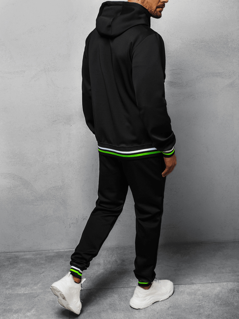 Komplet dresowy męski czarny OZONEE JS/68C10255