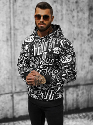 Bluza z kapturem męska czarna OZONEE JS/8B1150/1