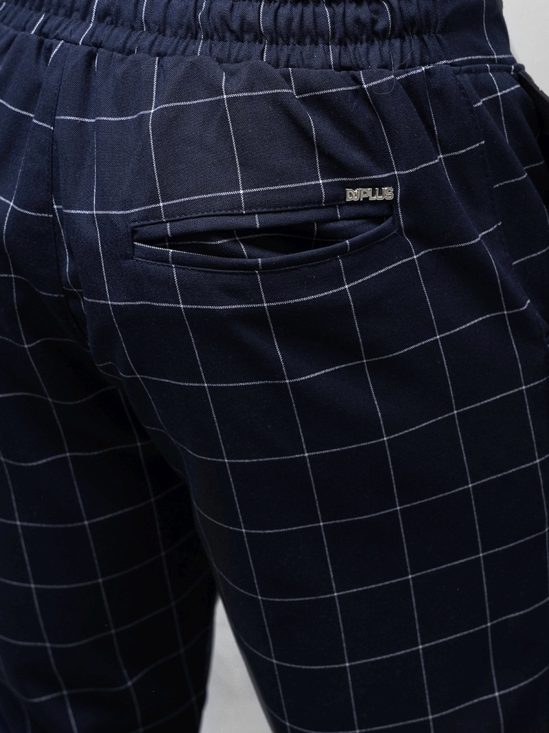 Spodnie męskie chino joggery granatowe OZONEE DJ/2275/22