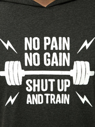 T-Shirt bez rękawów męski grafitowy OZONEE MACH/M1216