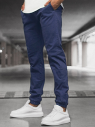 Spodnie męskie chino joggery indygo OZONEE JB/JP1145/7