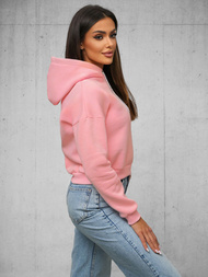 Bluza z kapturem damska jasno-różowa OZONEE O/12102