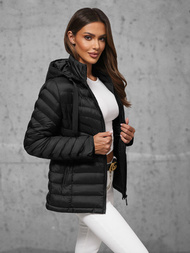 Куртка жіноча чорна OZONEE JS/5M3170/392