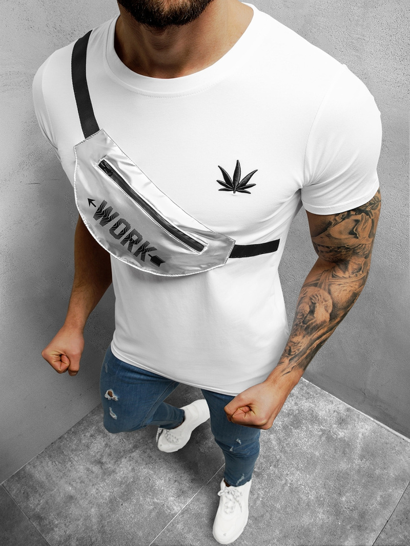 Футболка чоловіча Бiлий OZONEE O/HM580