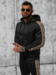 Komplet dresowy męski czarny OZONEE O/3A167