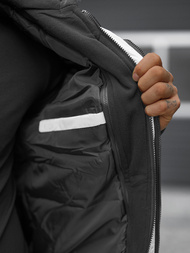 Kurtka zimowa męska pikowana biała OZONEE N/7121