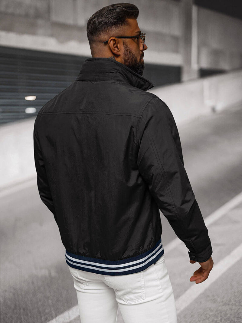 Куртка чоловіча чорна OZONEE JS/5M3101/392Z