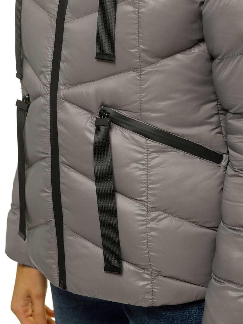 Kurtka zimowa damska szara OZONEE JS/M23066/4