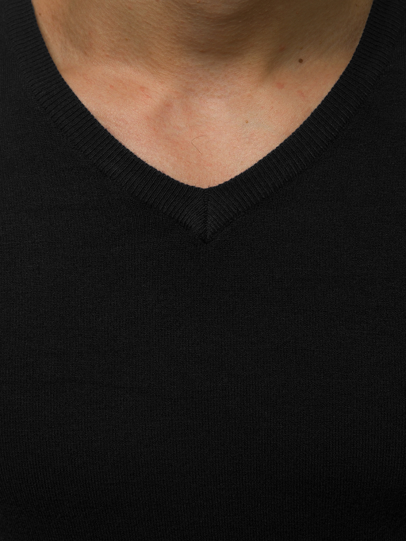 Sweter męski czarny OZONEE TMK/YY03/1