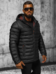 Kurtka męska pikowana czarna OZONEE JS/22M326/392