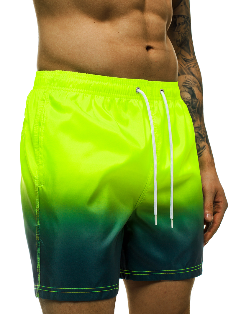 Шорти чоловічі жовтий-зелений OZONEE ST008-10