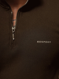 Bluza męska brązowa OZONEE O/TB2302