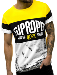 Футболка чоловіча Жовта OZONEE JS/KS1974