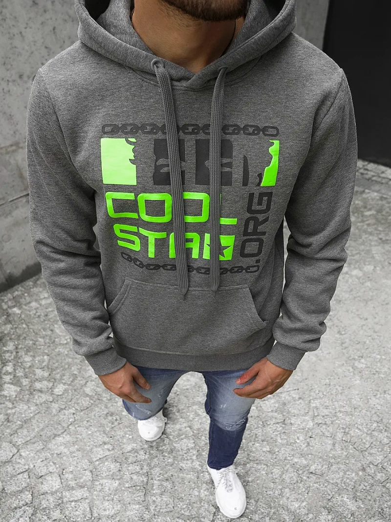 Толстовка чоловіча Графітова OZONEE JS/Y10022