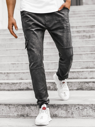 Штани чоловічі джоггери Чорнi OZONEE JS/KK1110-2