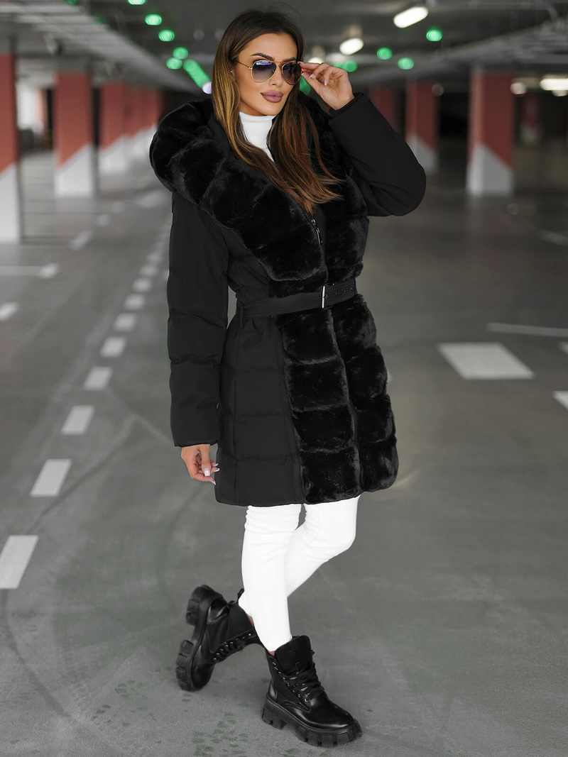 Куртка жіноча чорна OZONEE JS/5M3158/392Z